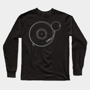 Record Player - Turntable in white Long Sleeve T-Shirt